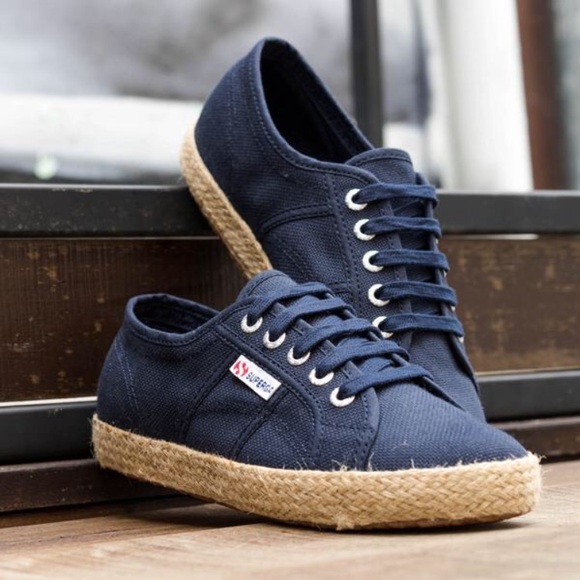 superga navy espadrilles